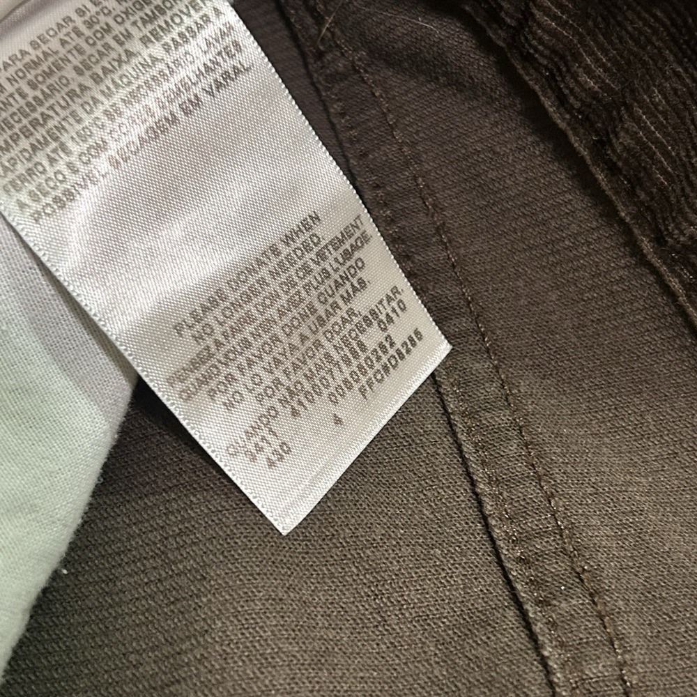 Levis 505 Mens 31x30 Corduroy Pants Brown Straight Fit Casual Workwear Preppy - Picture 7 of 13